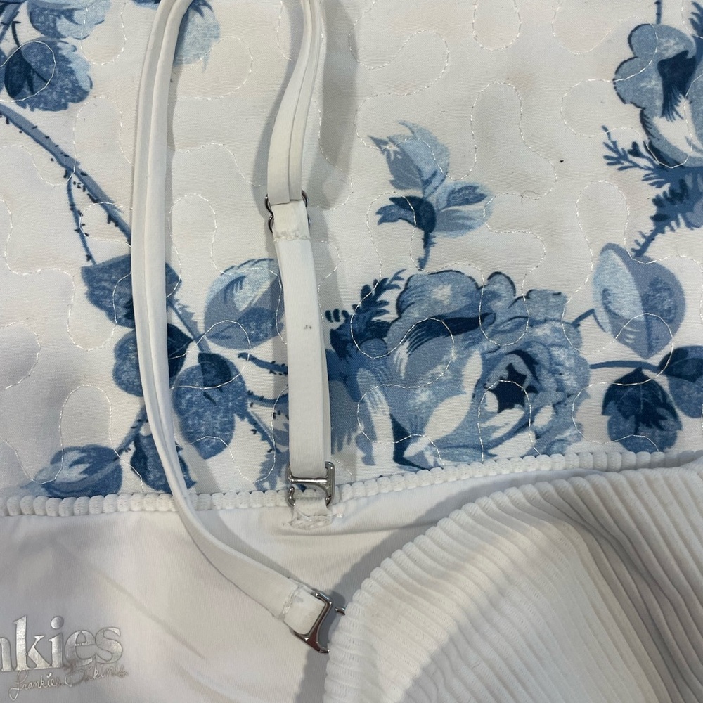 Frankie’s Bikinis White Tie Top - Picture 3 of 4